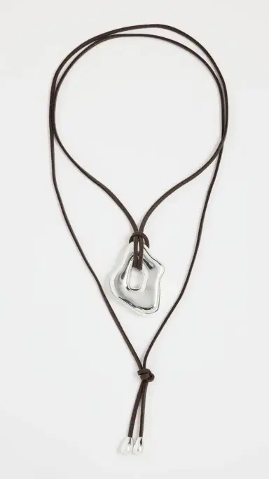 éliou Eloise Wrap Necklace Silver One Size | Thumbnail 2 éliou Eloise Wrap Necklace Silver One Size | Thumbnail 2