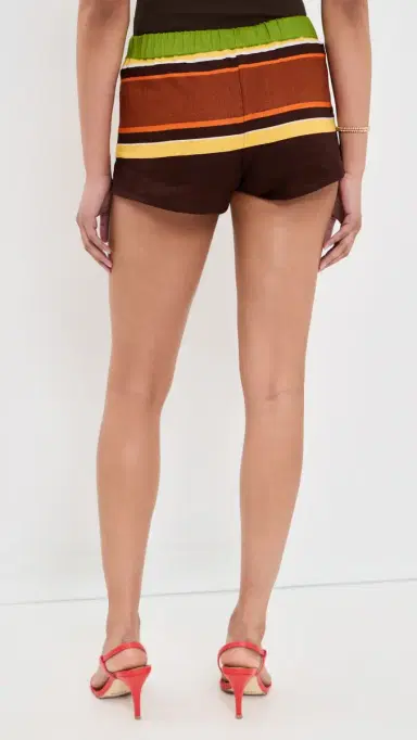 Faithfull Miel Linen Shorts Valencia Stripe | Thumbnail 3 Faithfull Miel Linen Shorts Valencia Stripe | Thumbnail 3