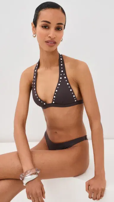 Staud Irina Bikini Top Espresso Studs S | Thumbnail 2