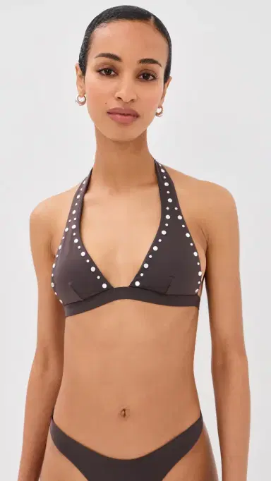 Staud Irina Bikini Top Espresso Studs S | Thumbnail 3