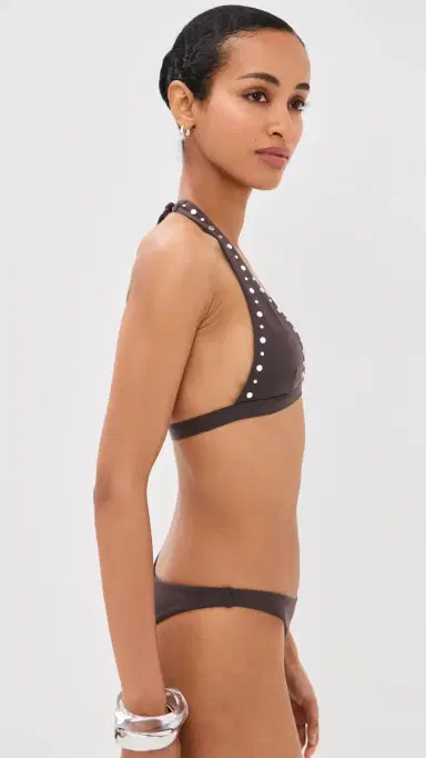 Staud Irina Bikini Top Espresso Studs S | Thumbnail 5