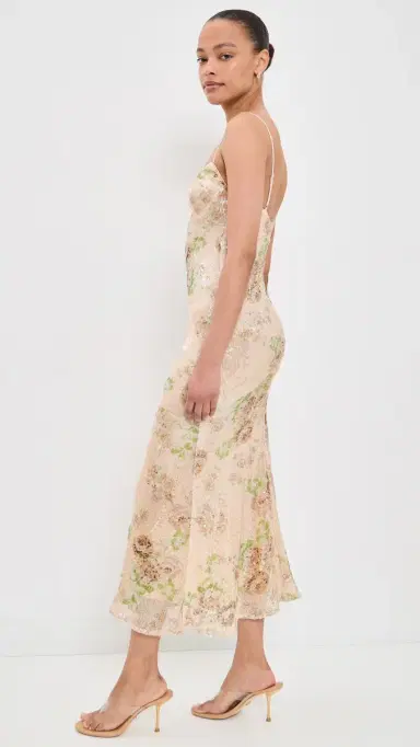 Bardot Adoni Sequin Mesh Midi Dress | Thumbnail 4