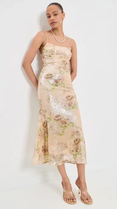 Bardot Adoni Sequin Mesh Midi Dress | Thumbnail 5
