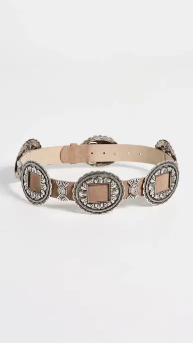 L'AGENCE Austin Medlin Belt Cappuccino Suede | Thumbnail 4