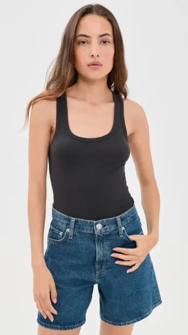 Faherty Featherweight Freestyle Tank Washed Black S | Thumbnail 3