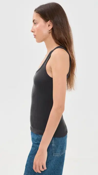 Faherty Featherweight Freestyle Tank Washed Black S | Thumbnail 5