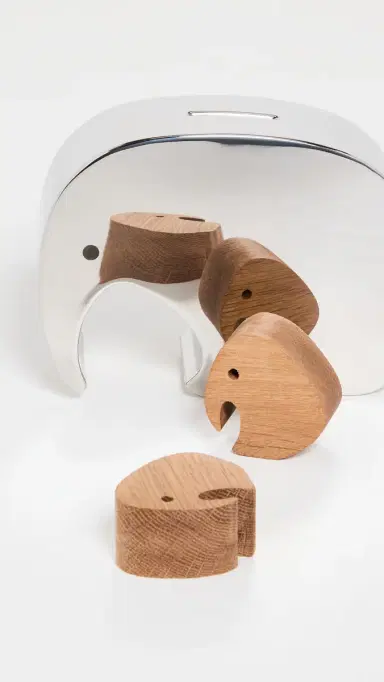 Georg Jensen Moneyphant With Twins Silver One Size | Thumbnail 3