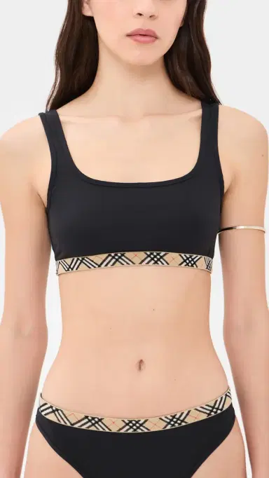 Burberry Check Trim Bikini Top | Thumbnail 2