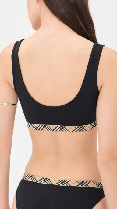 Burberry Check Trim Bikini Top | Thumbnail 3
