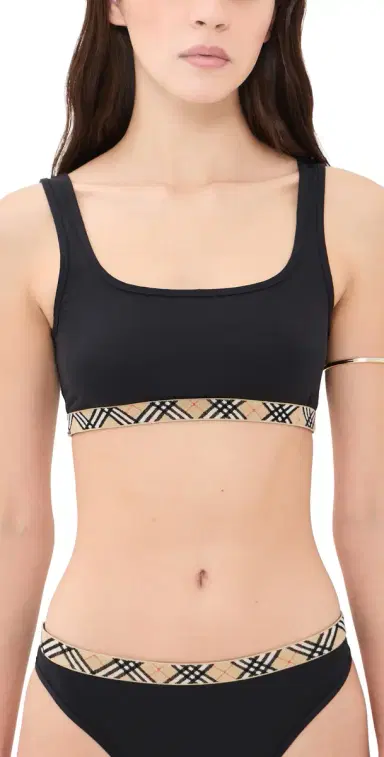 Burberry Check Trim Bikini Top | Thumbnail 1