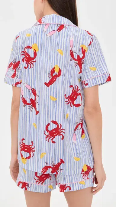 BedHead PJs Coastal Feast Cropped Pajama Set Coastal Feast M | Thumbnail 3