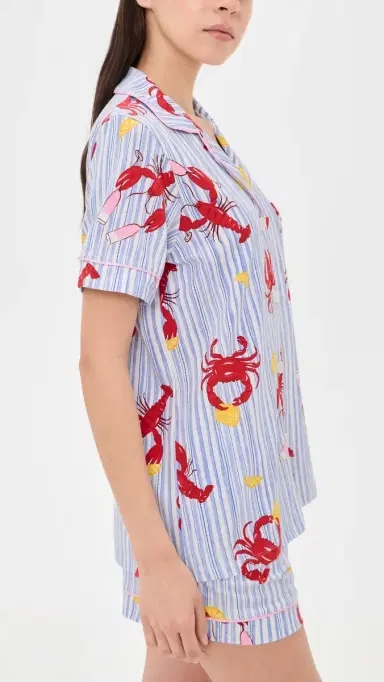 BedHead PJs Coastal Feast Cropped Pajama Set Coastal Feast M | Thumbnail 4