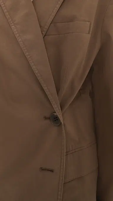 Tibi Garment Dyed Cotton Liam Blazer Brown | Thumbnail 6 Tibi Garment Dyed Cotton Liam Blazer Brown | Thumbnail 6