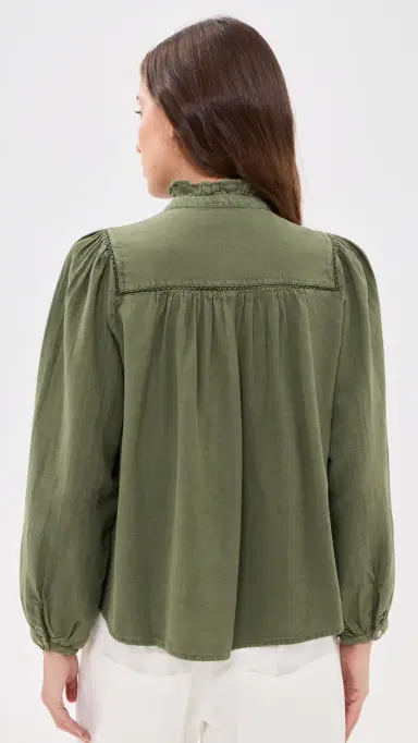 Ba&sh Gilda Blouse Kaki | Thumbnail 3