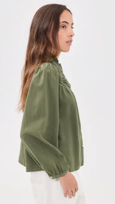Ba&sh Gilda Blouse Kaki | Thumbnail 4