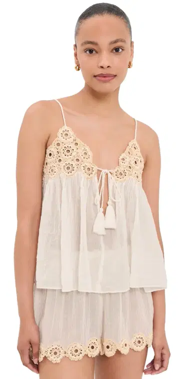 Ulla Johnson Alessia Coverup Top Creme M | Thumbnail 1