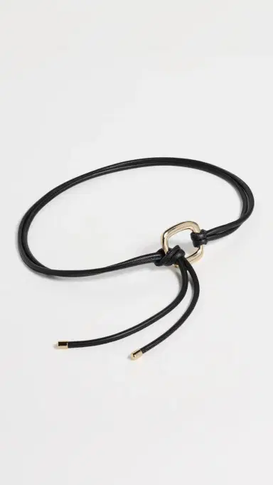Madewell Tie Ring Belt True Black S/M | Thumbnail 2