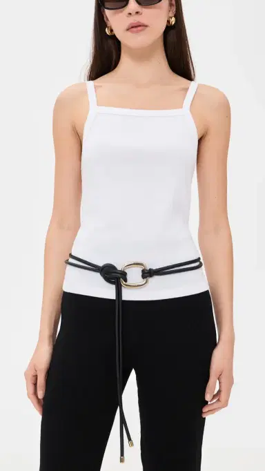 Madewell Tie Ring Belt True Black S/M | Thumbnail 3