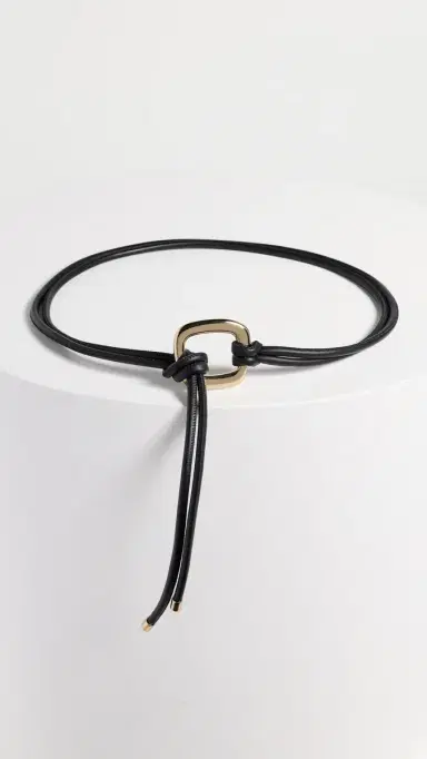 Madewell Tie Ring Belt True Black S/M | Thumbnail 4