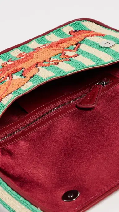 Staud Tommy Beaded Shoulder Bag Summer Lobster | Thumbnail 6 Staud Tommy Beaded Shoulder Bag Summer Lobster | Thumbnail 6