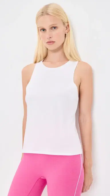 Beyond Yoga Breezeweight Active Racerback Tank White L | Thumbnail 2