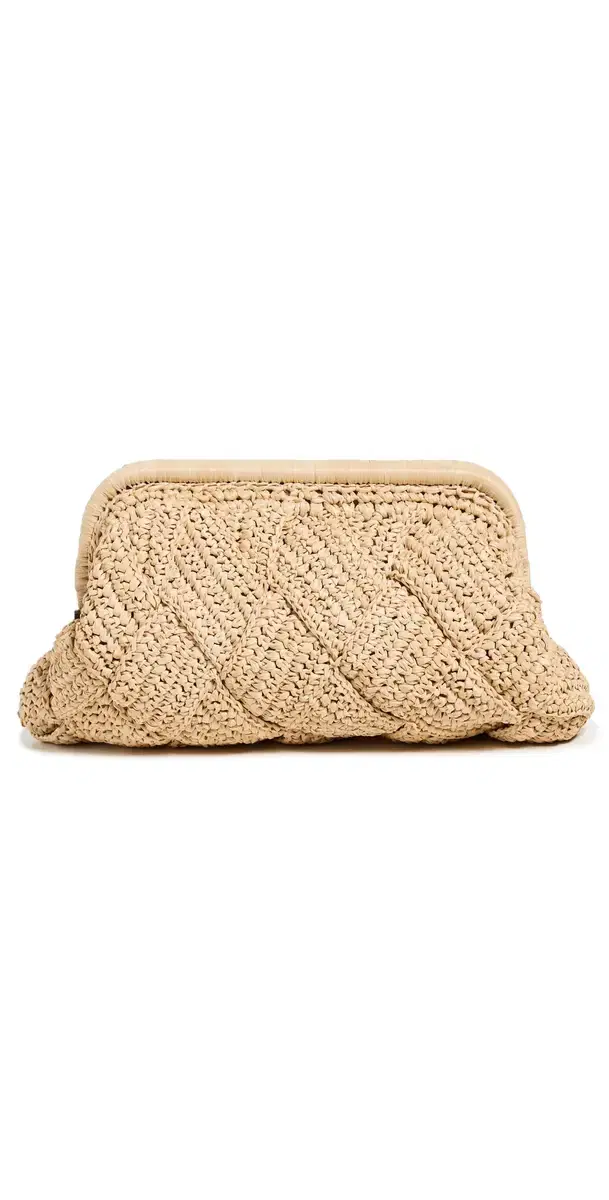 BTB Los Angeles GiGi Frame Clutch Natural One Size