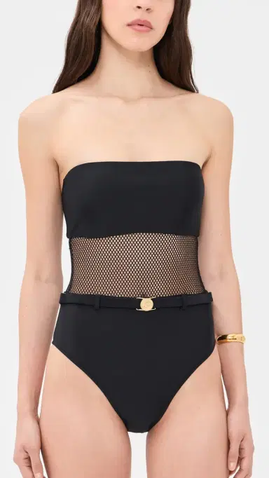 L'Agence Tory Mesh One Piece Black L | Thumbnail 2