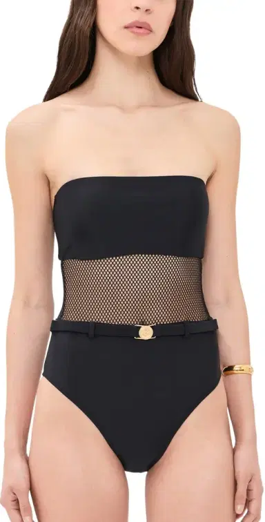 L'Agence Tory Mesh One Piece Black L | Thumbnail 1