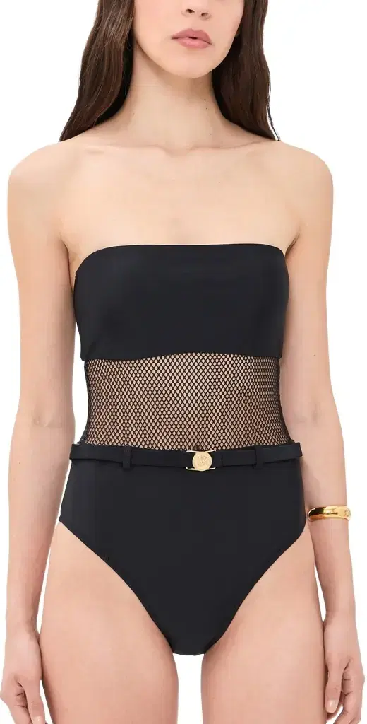 Tory Mesh One Piece Black