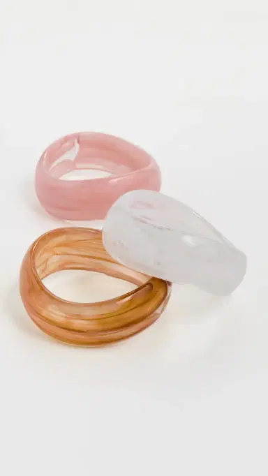 By Adina Eden Pop of Color Resin Bangle Set | Thumbnail 2