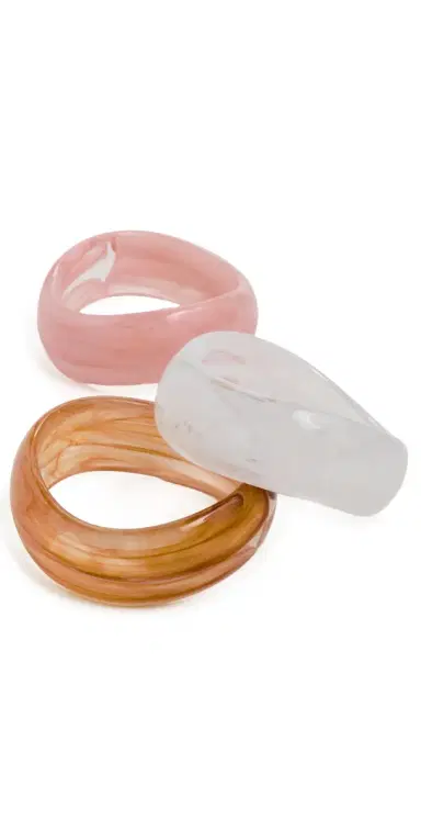 By Adina Eden Pop of Color Resin Bangle Set | Thumbnail 1