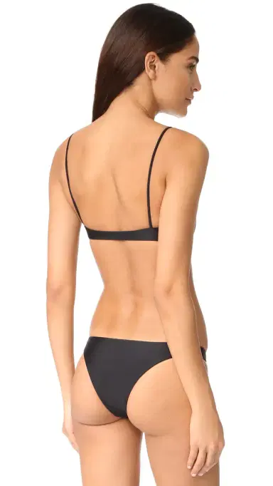 JADE SWIM Muse Scoop Bikini Top Black | Thumbnail 2
