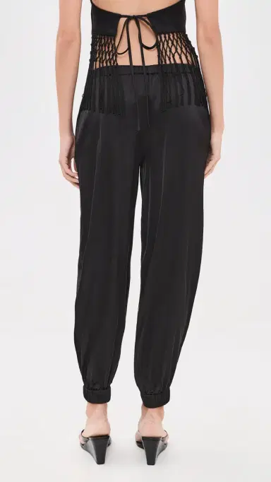 Alice + Olivia Declan Pull On Genie Pants Black | Thumbnail 3 Alice + Olivia Declan Pull On Genie Pants Black | Thumbnail 3