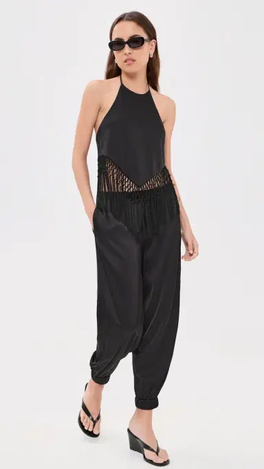 Alice + Olivia Declan Pull On Genie Pants Black | Thumbnail 5 Alice + Olivia Declan Pull On Genie Pants Black | Thumbnail 5