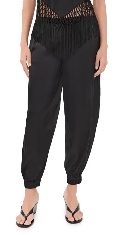 Alice + Olivia Declan Pull On Genie Pants Black | Thumbnail 1 Alice + Olivia Declan Pull On Genie Pants Black | Thumbnail 1