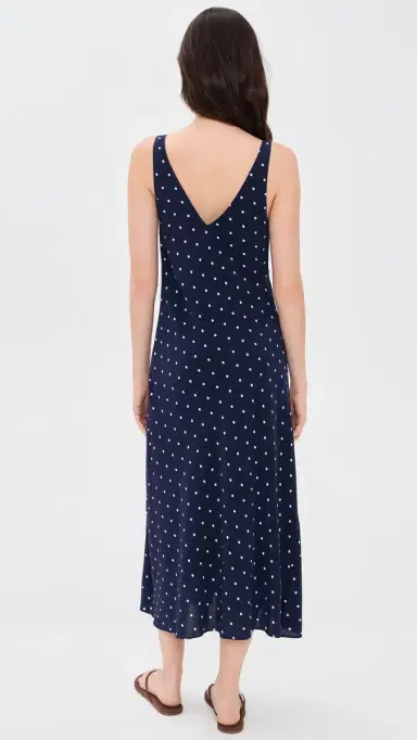 Alex Mill Flora Dress In Dot Navy/White M | Thumbnail 3