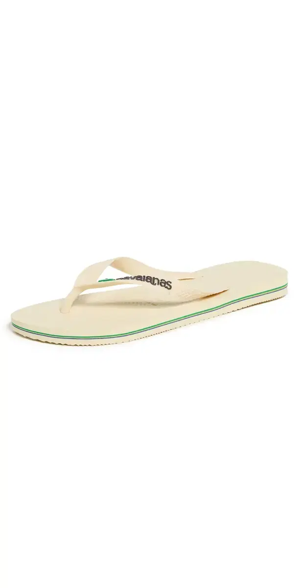 Havaianas Brazil Logo Flip Flops Buttercream