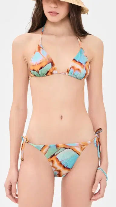 vitamin A Gia Triangle Bikini Top Malachite Butterfly | Thumbnail 5 vitamin A Gia Triangle Bikini Top Malachite Butterfly | Thumbnail 5
