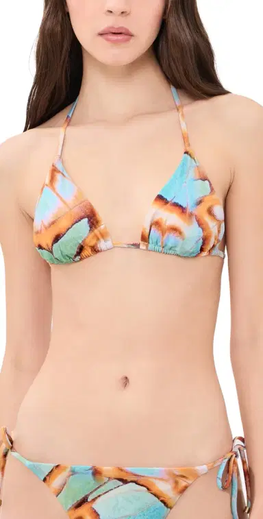vitamin A Gia Triangle Bikini Top Malachite Butterfly | Thumbnail 1 vitamin A Gia Triangle Bikini Top Malachite Butterfly | Thumbnail 1