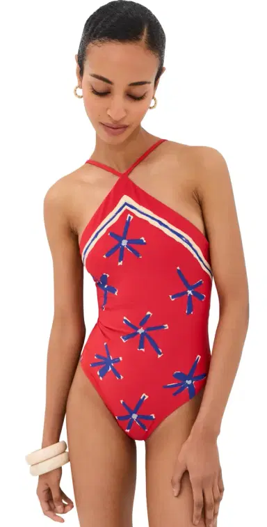 Staud Cadence One Piece Painted Foulard L | Thumbnail 1 Staud Cadence One Piece Painted Foulard L | Thumbnail 1