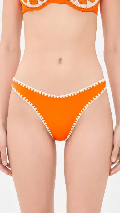Leslie Amon Orange Slice Bikini Bottoms Orange | Thumbnail 2
