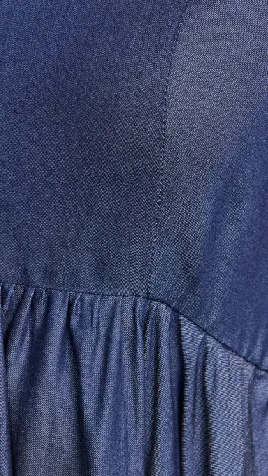 Azeeza Rachel Midi Dress Dark Denim | Thumbnail 6 Azeeza Rachel Midi Dress Dark Denim | Thumbnail 6