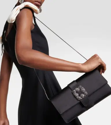 Manolo Blahnik Capri embellished satin clutch | Thumbnail 4 Manolo Blahnik Capri embellished satin clutch | Thumbnail 4