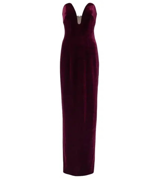 Monique Lhuillier Strapless velvet gown