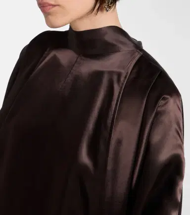 Ferragamo Fringed satin minidress | Thumbnail 4 Ferragamo Fringed satin minidress | Thumbnail 4