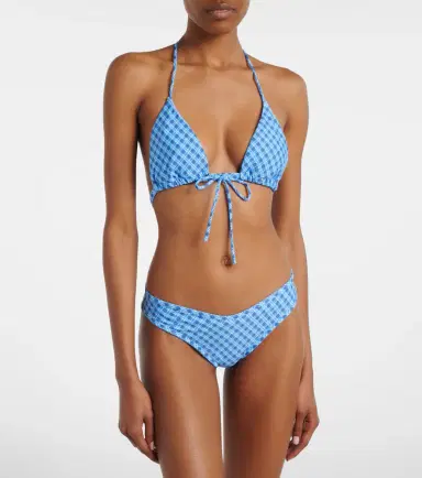 Montce Emma plaid bikini top | Thumbnail 3 Montce Emma plaid bikini top | Thumbnail 3