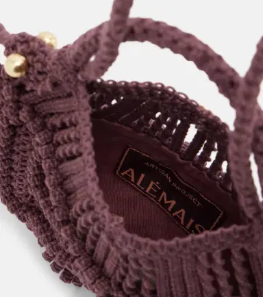 ALÉMAIS Alémais Macrame Small top-handle bag | Thumbnail 2 ALÉMAIS Alémais Macrame Small top-handle bag | Thumbnail 2