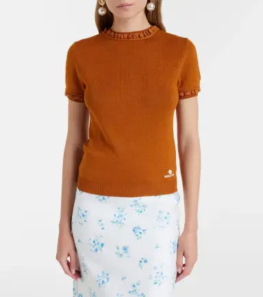 SHUSHU/TONG Lace-trimmed linen top | Thumbnail 4 SHUSHU/TONG Lace-trimmed linen top | Thumbnail 4
