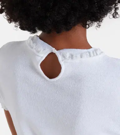 SHUSHU/TONG Lace-trimmed linen top | Thumbnail 2 SHUSHU/TONG Lace-trimmed linen top | Thumbnail 2
