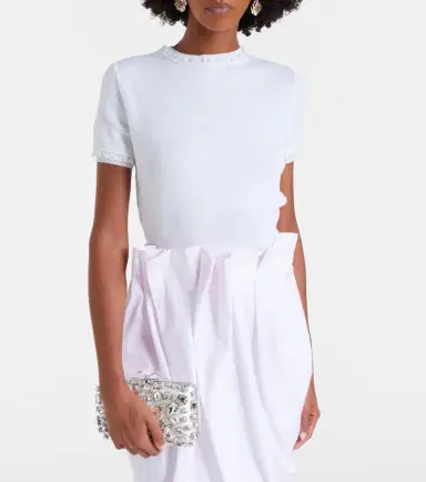 SHUSHU/TONG Lace-trimmed linen top | Thumbnail 3 SHUSHU/TONG Lace-trimmed linen top | Thumbnail 3